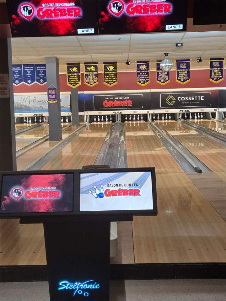 Des pistes de bowling modernes et bien entretenues